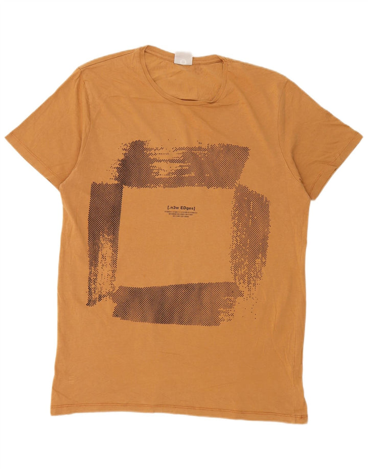 Jack & Jones - Camiseta gráfica para hombre, talla grande, color amarillo