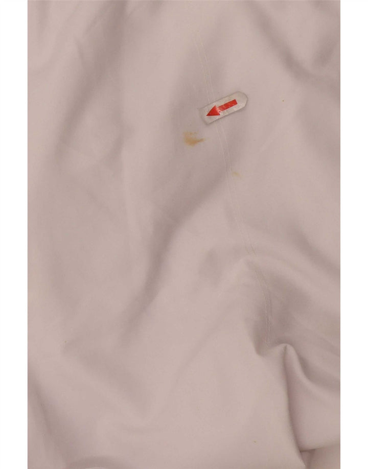Reebok - Pantalones cortos deportivos para hombre, tamaño grande, poliéster blanco
