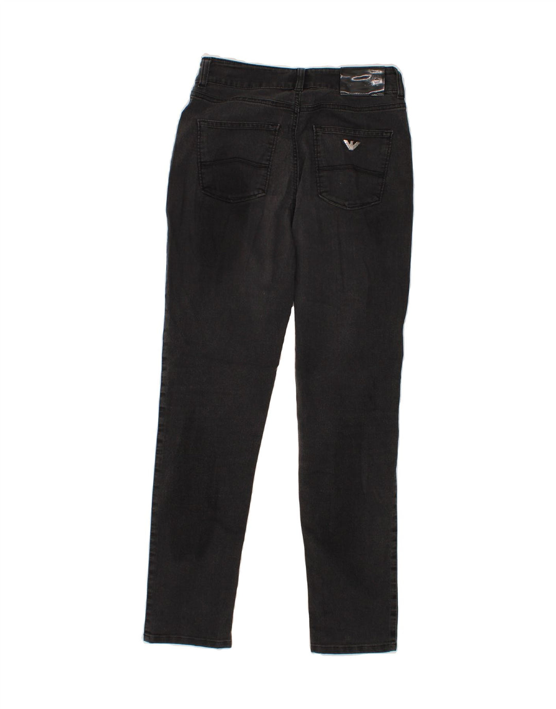 ARMANI Womens Slim Jeans W28 L28 Black Cotton Vintage Armani and Second-Hand Armani from Messina Hembry 