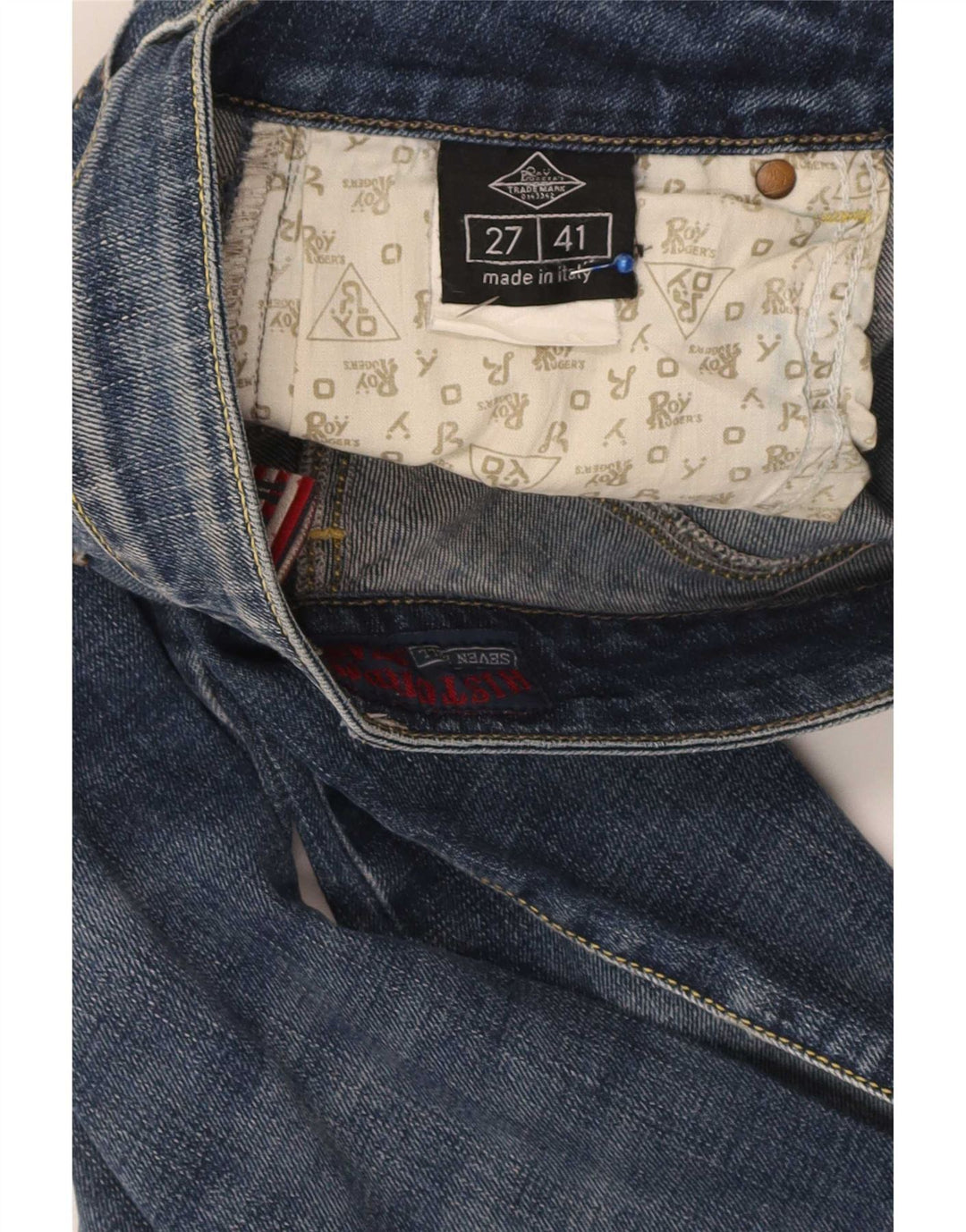 Roy Rogers Vaqueros ajustados Seven Bell para mujer W27 L29 azul