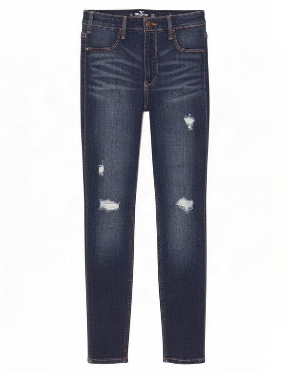 Hollister Jeans Jegging de talle alto para mujer US 3 Small W26 L26 Azul marino