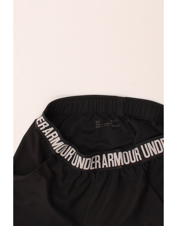 UNDER ARMOUR Womens Graphic Sport Shorts UK 12 Medium  Black Vintage Under Armour and Second-Hand Under Armour from Messina Hembry 