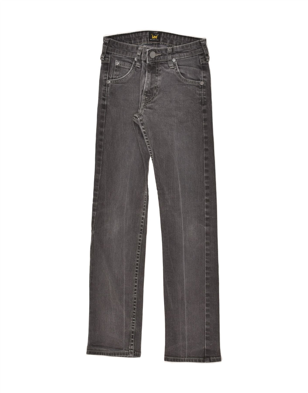LEE Girls Perry Straight Jeans 11-12 Years W24 L27  Grey Cotton | Vintage Lee | Thrift | Second-Hand Lee | Used Clothing | Messina Hembry 