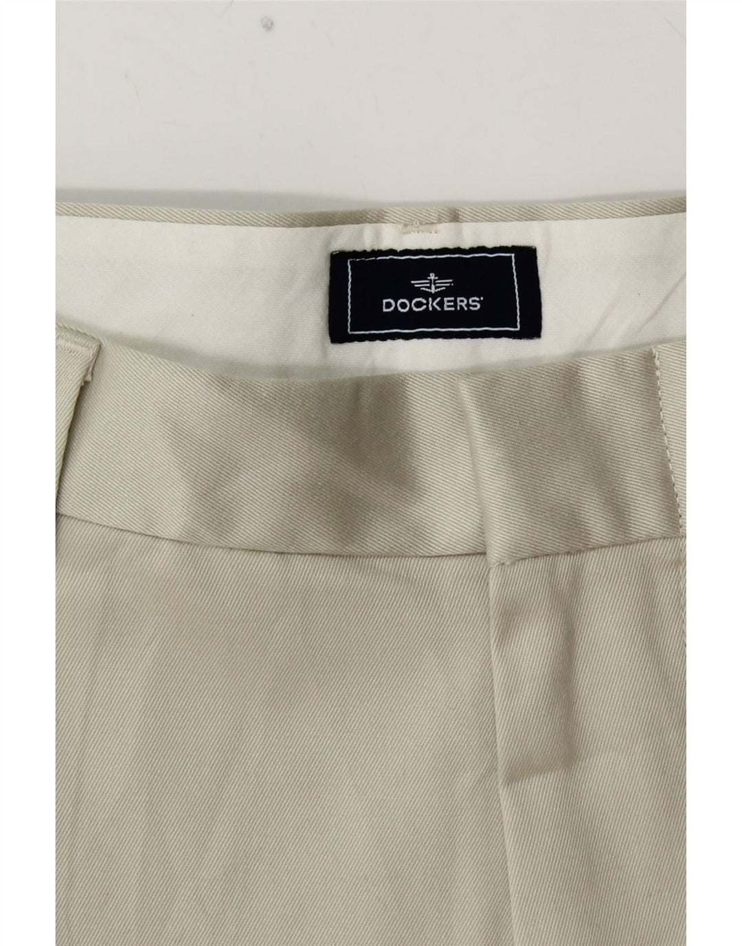 DOCKERS Pantalón chino con pinzas para hombre W32 L29 Algodón gris