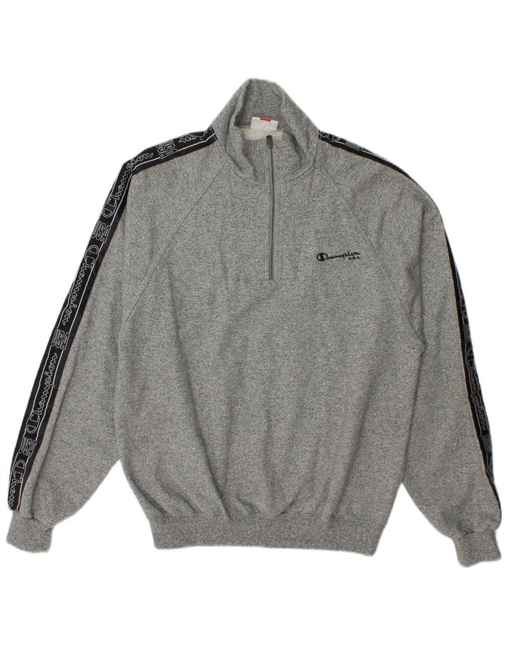 Champion Chándal completo con gráfico para hombre de algodón moteado en gris medio