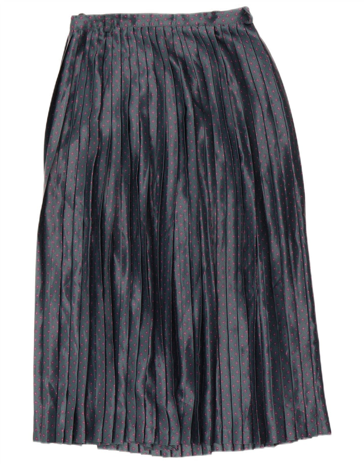 Haupt Mujer Falda Plisada Knife W28 Verde Medio Floral