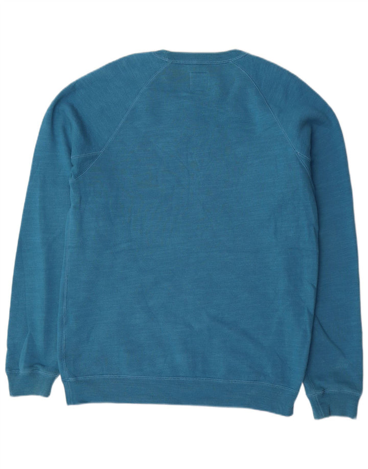 Jack Wills Hombre Sudadera Gráfica Jersey De Algodón Azul Medio