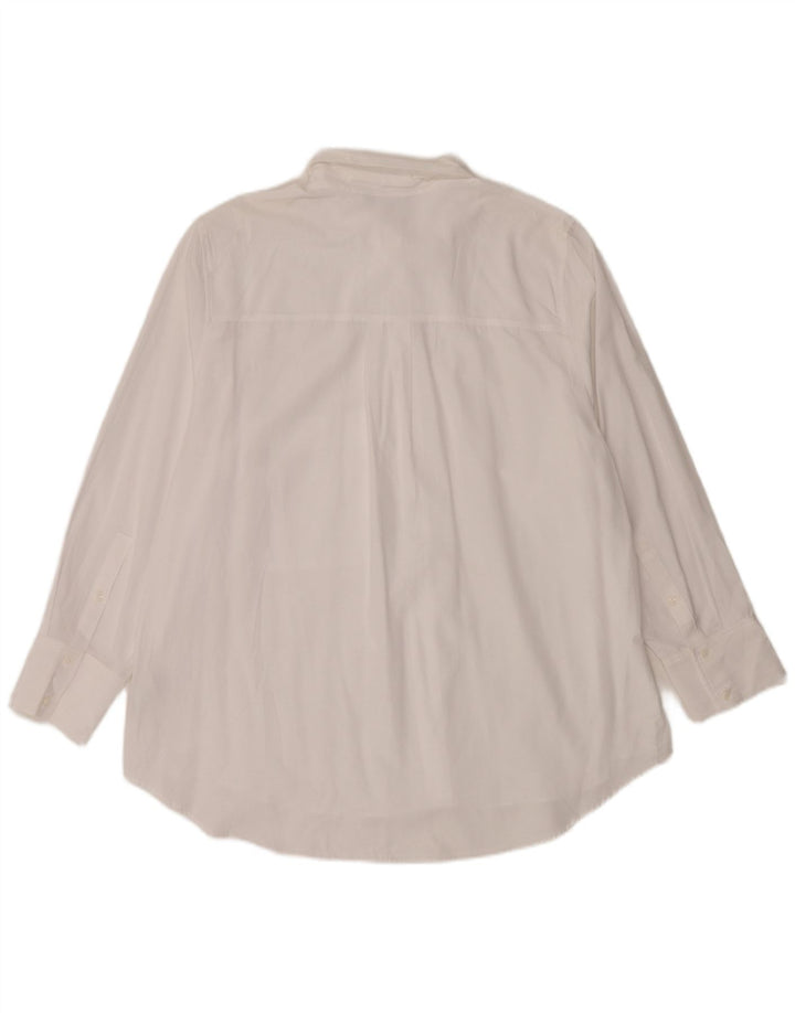 Marks & Spencer Camisa extragrande para mujer UK 18 XL Algodón blanco