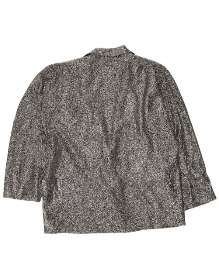 Chaqueta tipo blazer de 1 botón para mujer Yessica EU 44 XL Poliéster gris