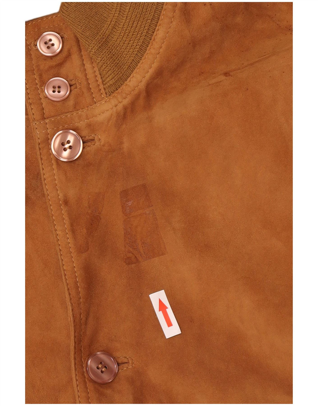 Vintage hombres ante bomber chaqueta IT 52 XL cuero marrón