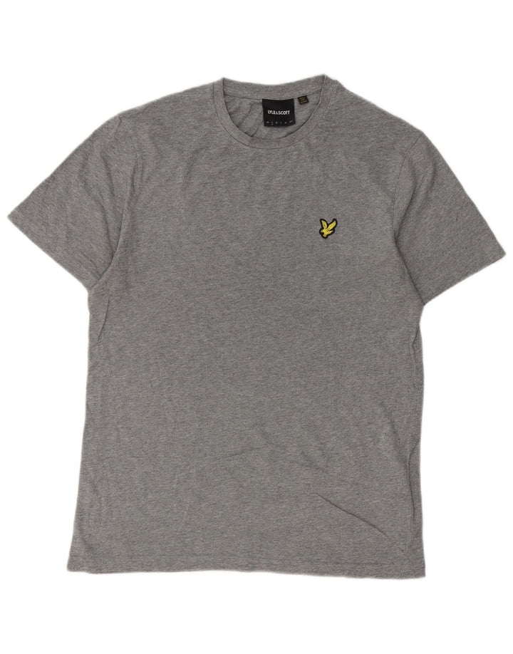 Lyle & Scott - Camiseta para hombre, talla pequeña, algodón gris