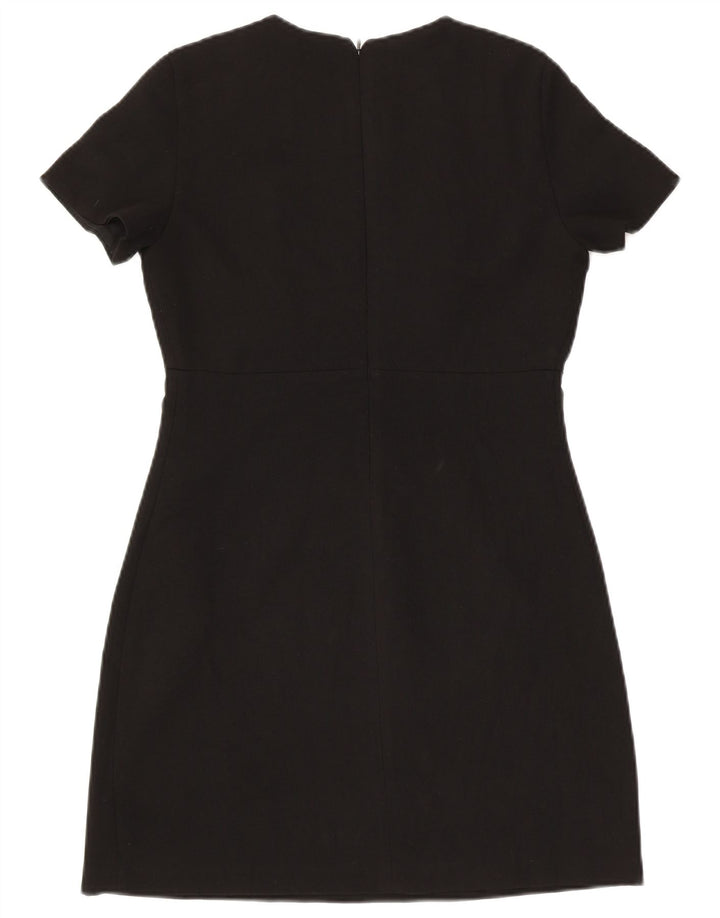 Zara Mujer Vestido Tubo Reino Unido 44 Grande Negro