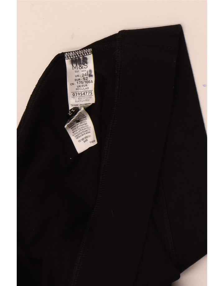 Marks & Spencer Leggings para mujer UK 24 4XL Algodón negro