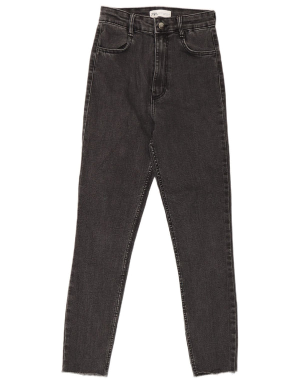 Zara Vaqueros Pitillo Mujer EU 34 2XS W24 L24 Gris