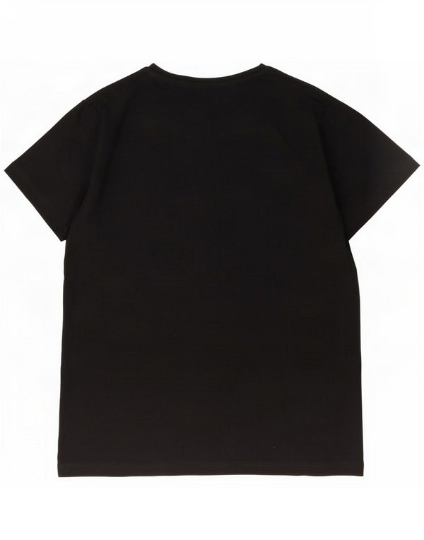 Lyle & Scott Camiseta para hombre Top Medium Black Cotton