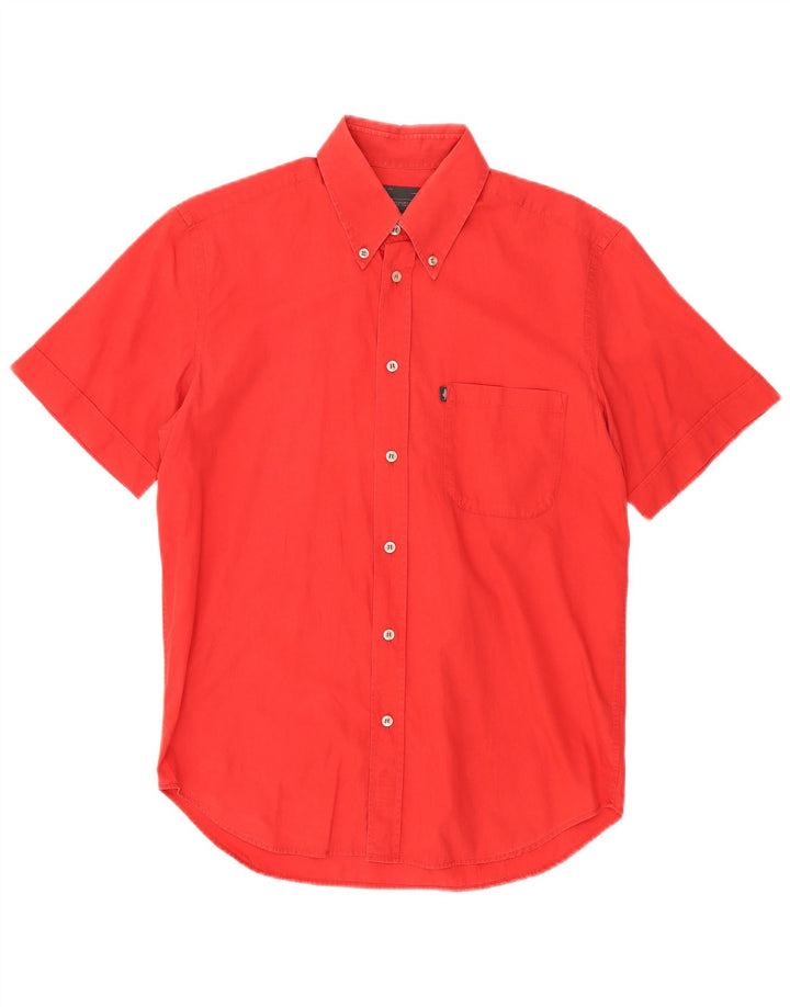 Marlboro Classics Camisa Manga Corta Hombre Algodón Rojo Medio