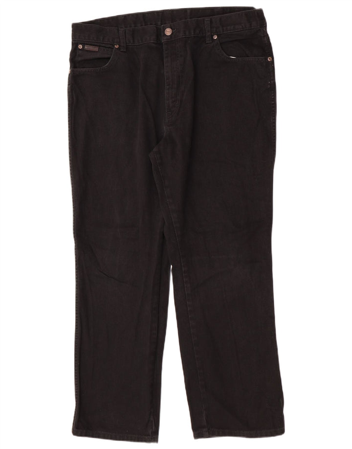 Wrangler Vaqueros rectos Texas para hombre W40 L30 Algodón negro