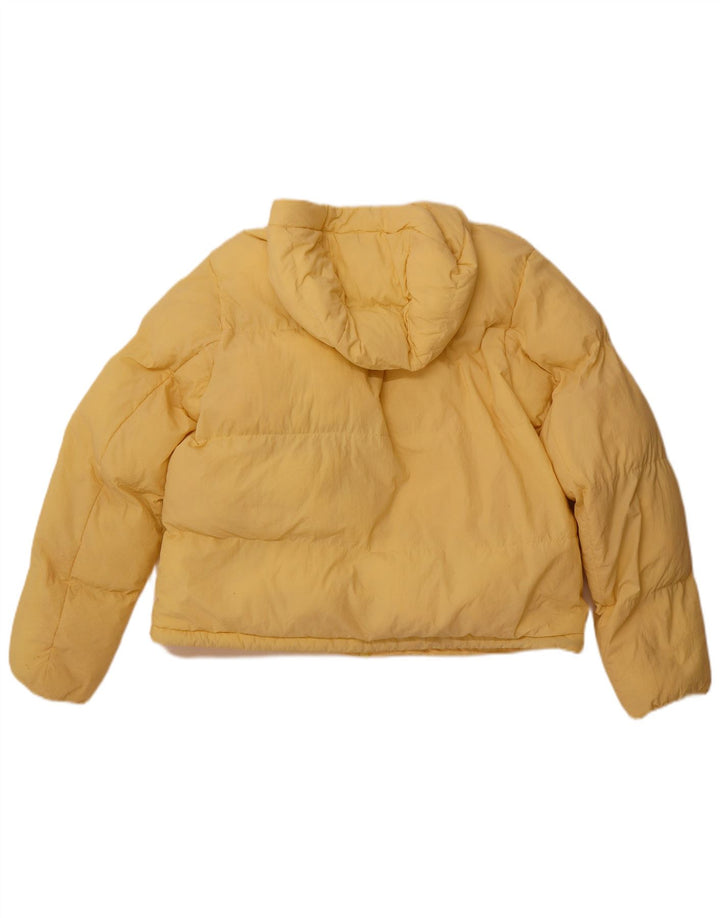 CHAMPION Chaqueta acolchada con capucha para mujer UK 40 Poliamida amarilla mediana