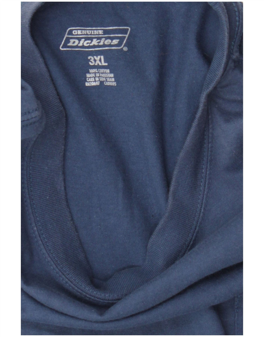 Dickies Camiseta Hombre Top 3XL Algodón Azul