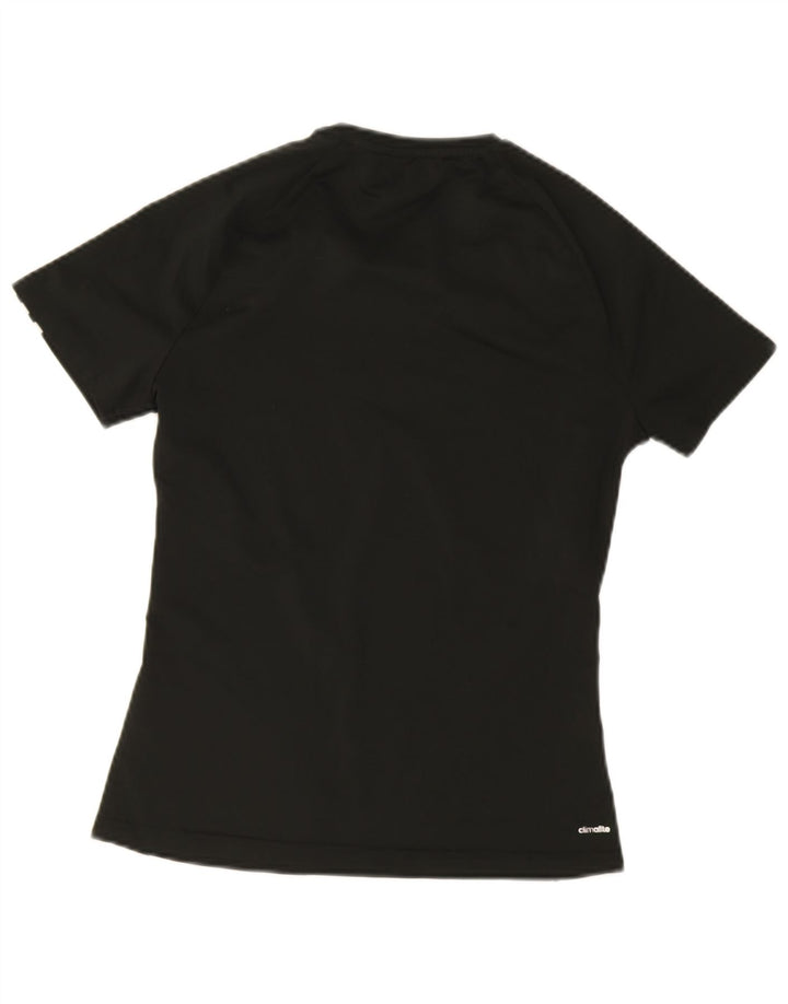 Adidas Mujer Climalite Camiseta Top UK 8/10 Pequeño Negro Poliéster