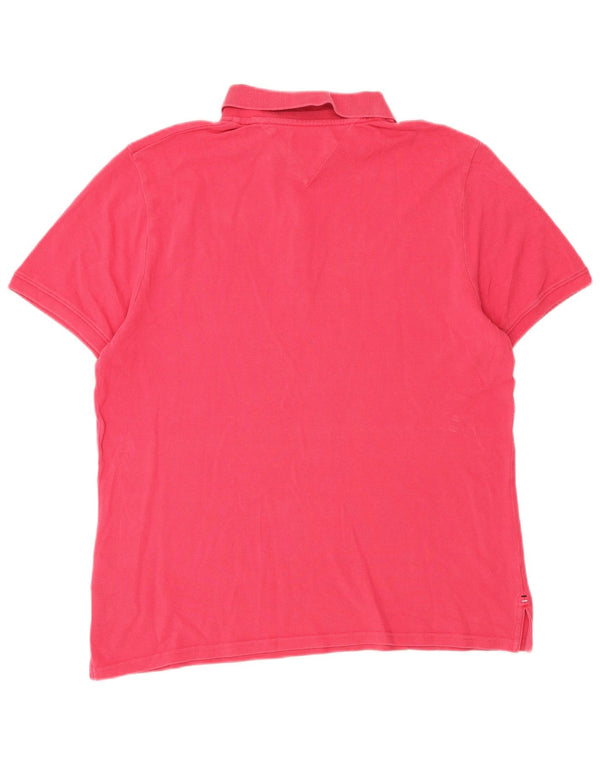 Tommy Hilfiger Polo para mujer UK 46 Grande Algodón rosa