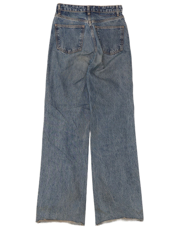 Zara Jeans De Pierna Ancha Para Mujer EU 36 XS W26 L33 Azul