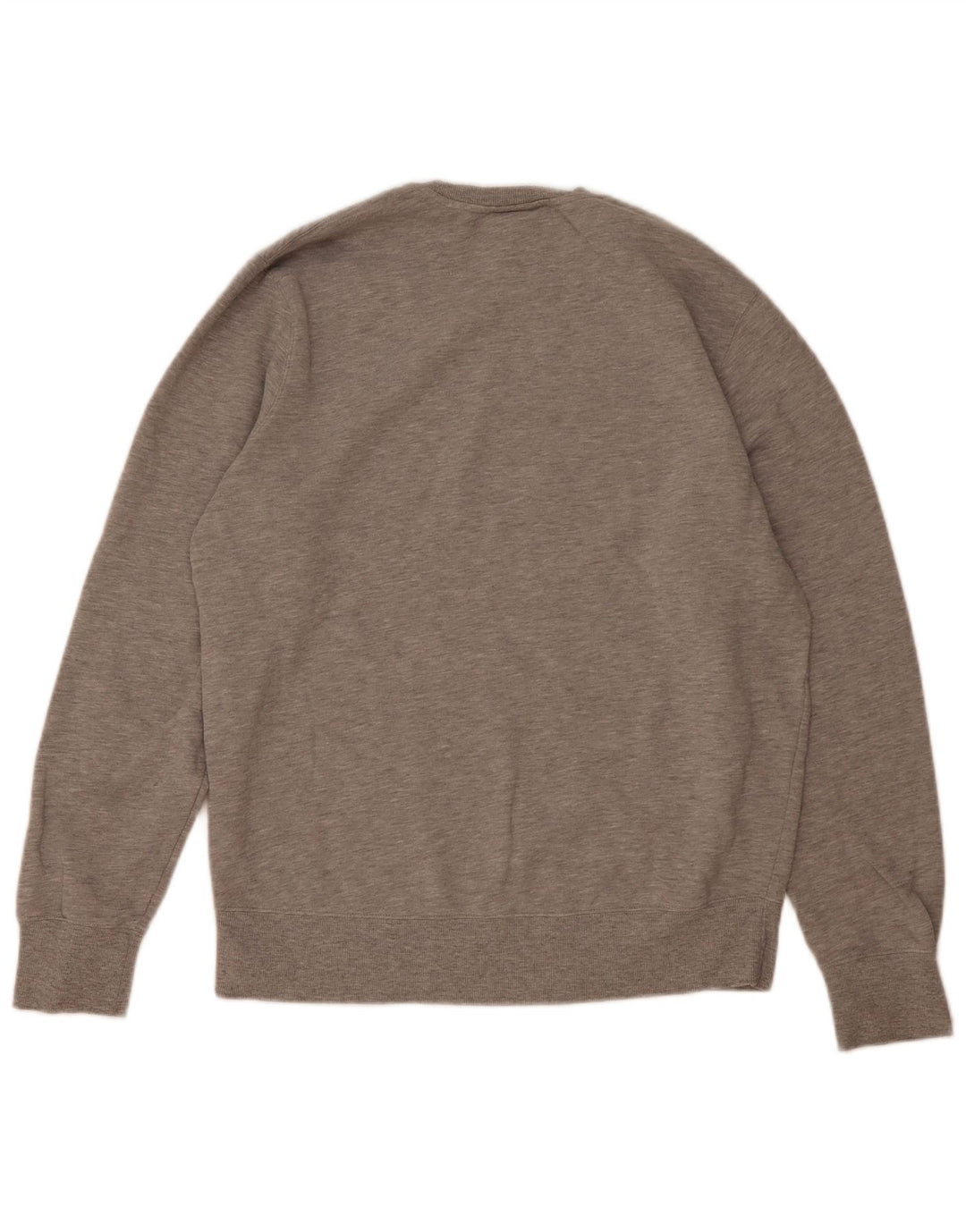 New Balance Hombre Sudadera Jumper Grande Gris Moteado Algodón