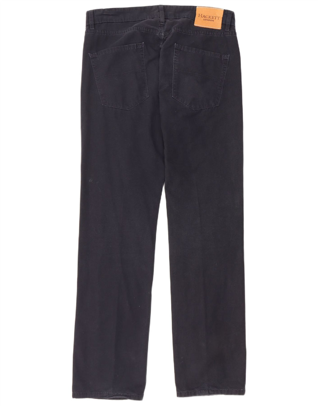 HACKETT Pantalones rectos informales para hombre W34 L32 Algodón azul marino
