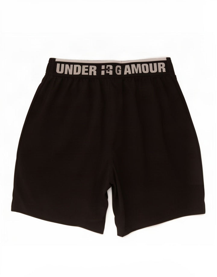 Under Armour Shorts deportivos con gráficos para hombre, color negro mediano