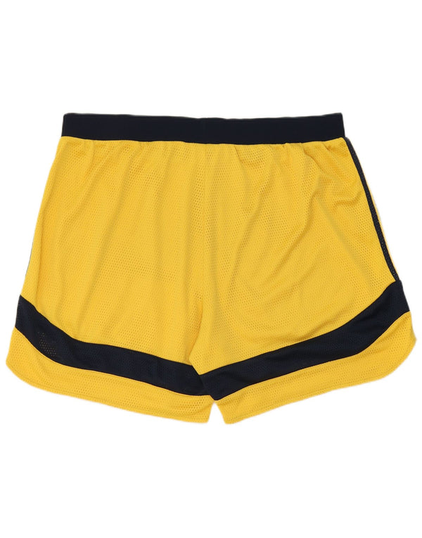 Adidas Pantalones cortos deportivos gráficos para hombre XL Amarillo Colorblock