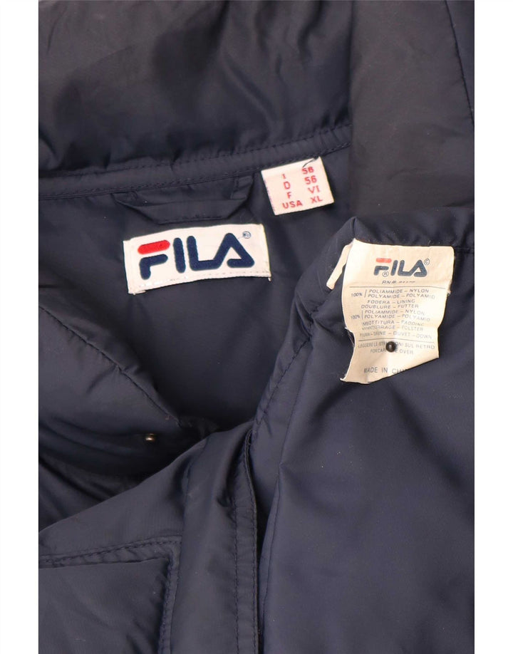 Fila Chaleco acolchado para hombre IT 56 XL Poliamida azul marino
