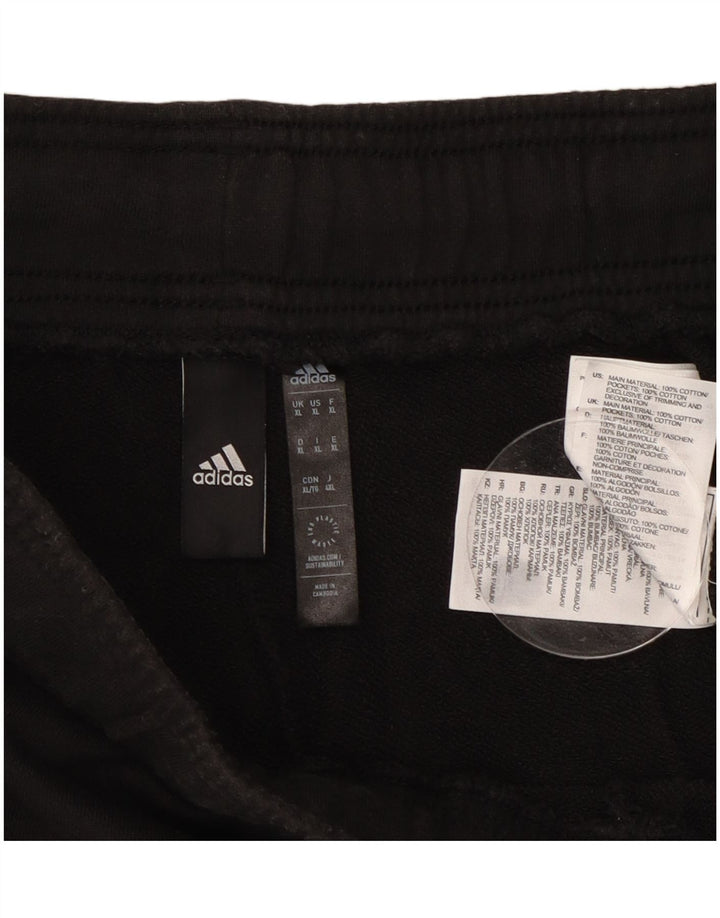 ADIDAS Pantalones cortos deportivos gráficos para hombre XL Algodón negro