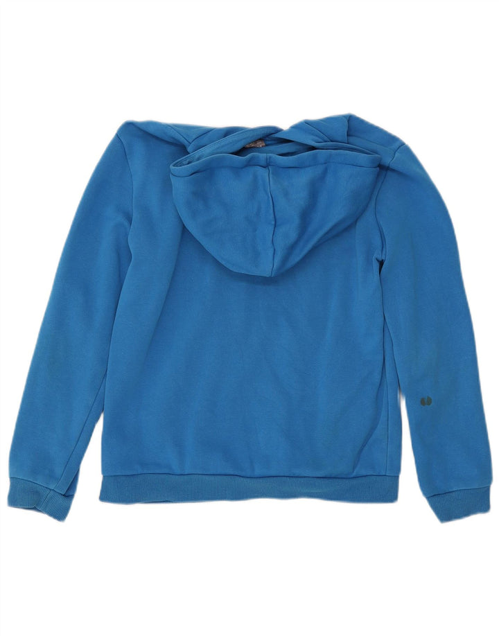 PUMA Sudadera con capucha gráfica para niñas 13-14 años Algodón azul