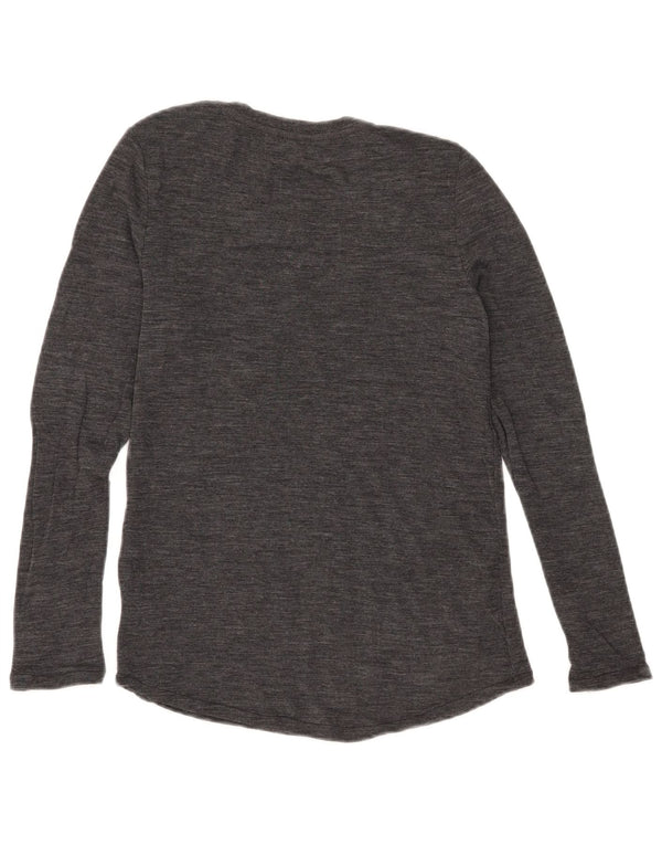 Cos Womens Crew Neck Jumper Sweater UK 14 Large Grey Wool