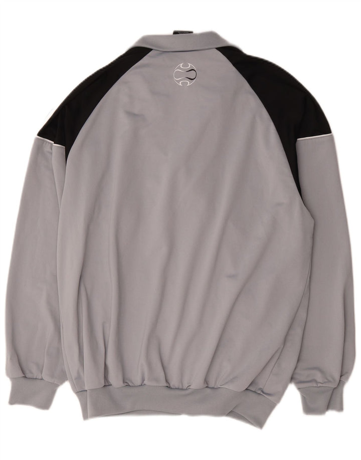 Adidas - Chaqueta de chándal para hombre, talla 40/42, color gris medio, poliéster