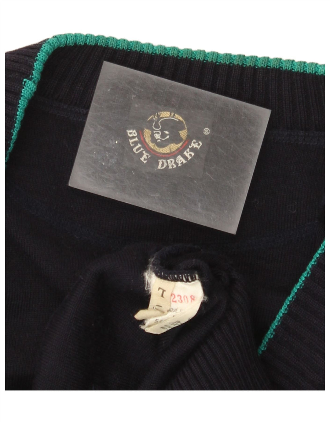 Blue Drake - Cárdigan para hombre, talla grande, lana azul marino