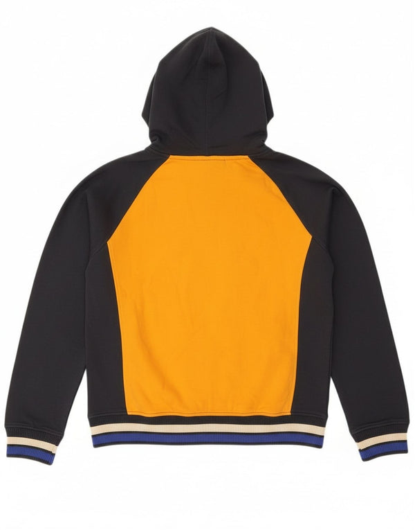 Diadora Sudadera con capucha y cremallera gráfica para niños 13-14 años 2XL Amarillo Colorblock