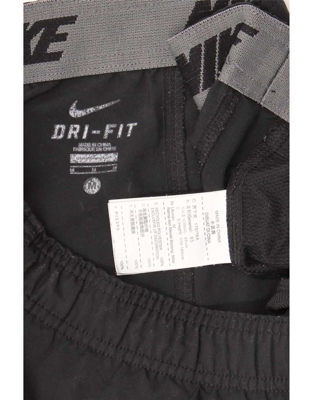 Pantalón De Chándal Nike Hombre Mediano Negro Poliéster