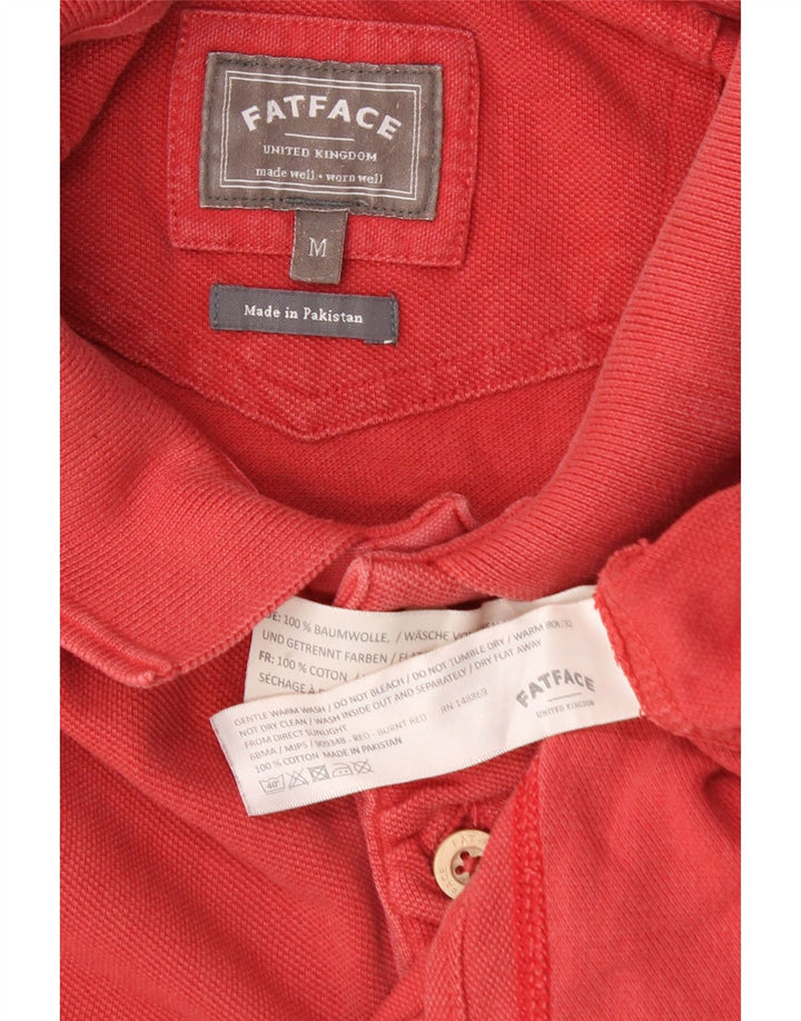 FAT FACE Polo de hombre de algodón rojo medio