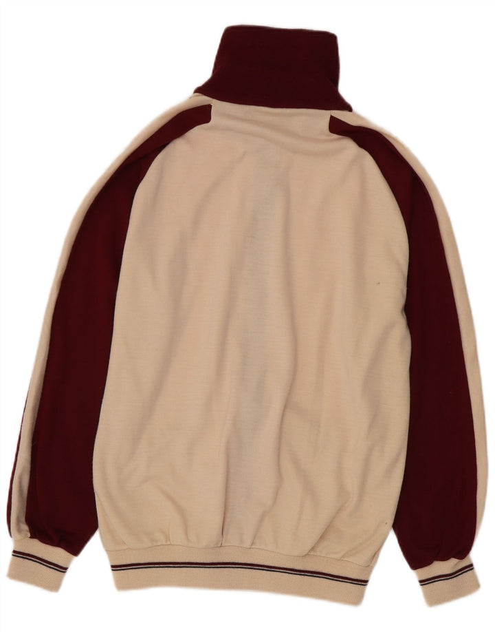 Vintage mujer chándal completo EU 40 medio borgoña colorblock retro