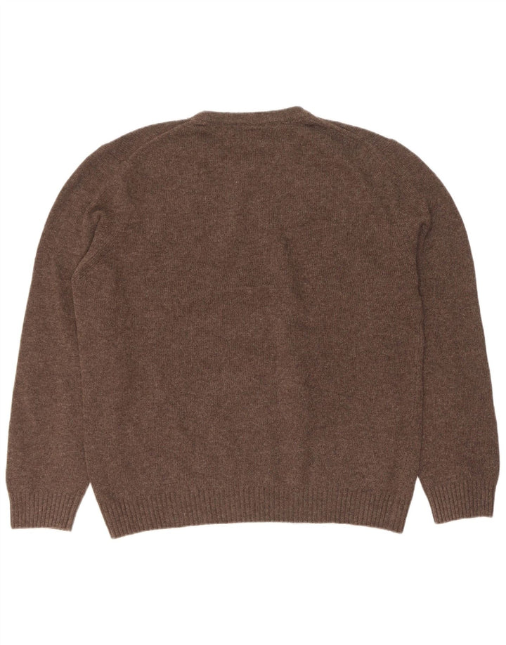 Marlboro Classics Jersey De Cuello Redondo Para Hombre XL Lana Marrón
