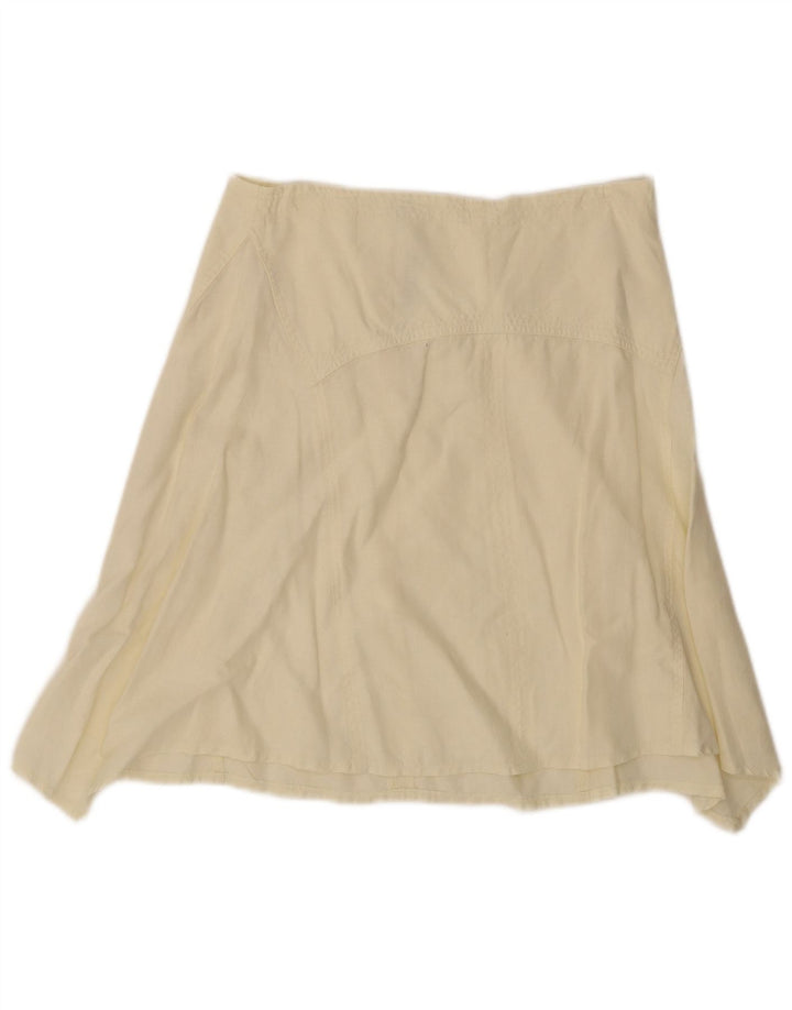 Sisley Mujer Mini Falda Asimétrica W30 Amarillo Medio