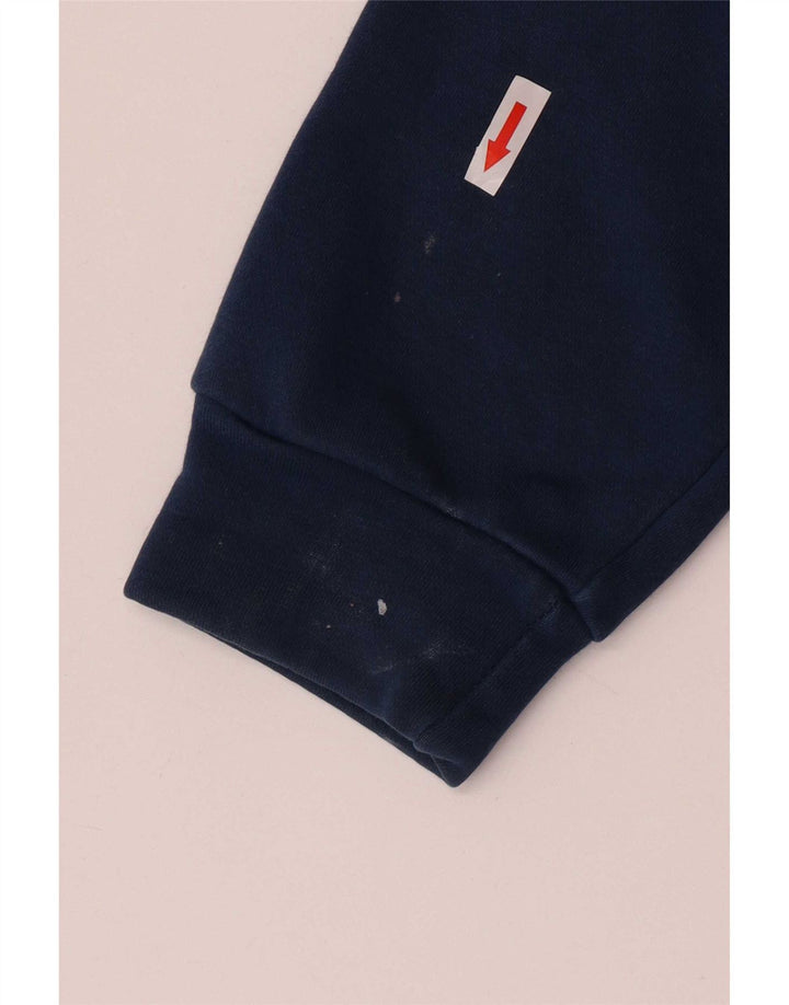 Adidas Hombre Sudadera Jumper Azul Medio Colorblock Algodón