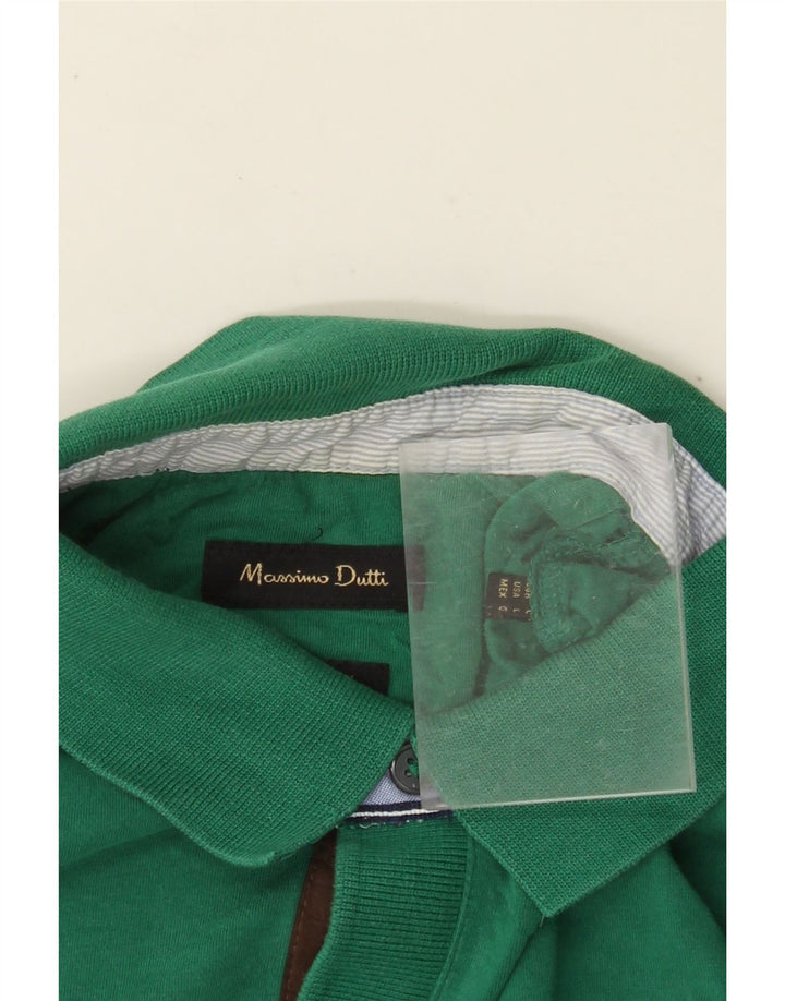 MASSIMO DUTTI Polo Hombre Verde Grande