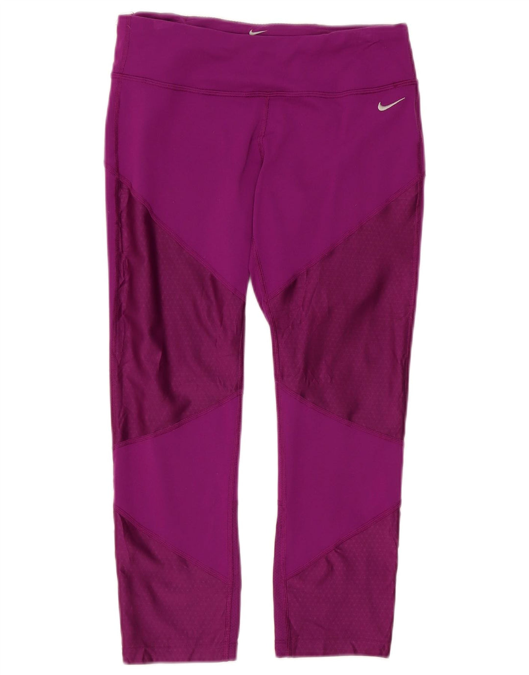 Nike Leggings capri para mujer UK 40 Mediano Púrpura Colorblock Nylon