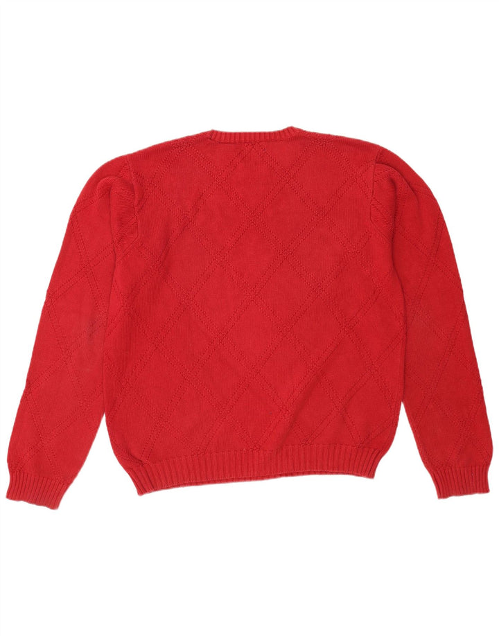 Izod Jersey De Cuello Redondo Para Hombre Jersey Pequeño De Algodón Rojo
