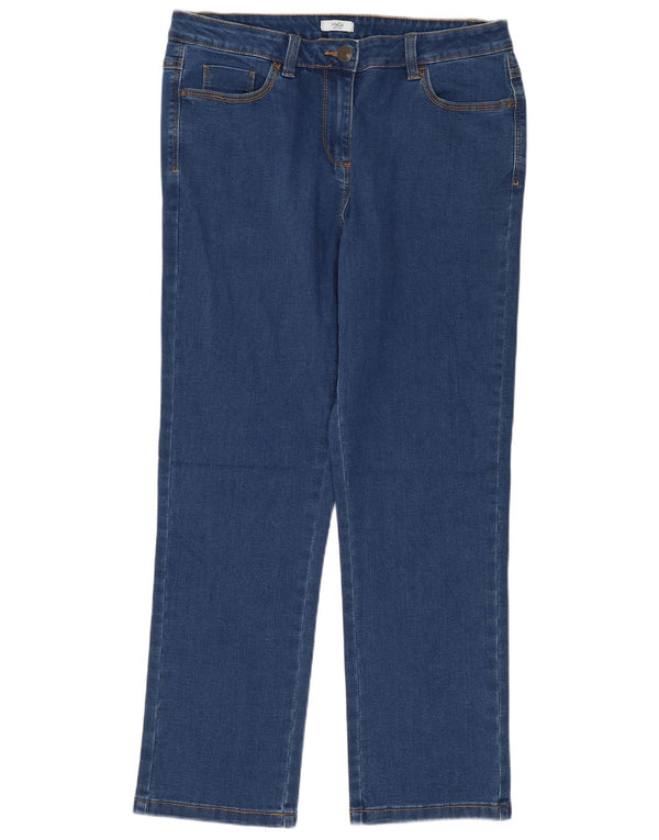 M&Co Vaqueros rectos pequeños para mujer UK 12 Medium W30 L27 Algodón azul