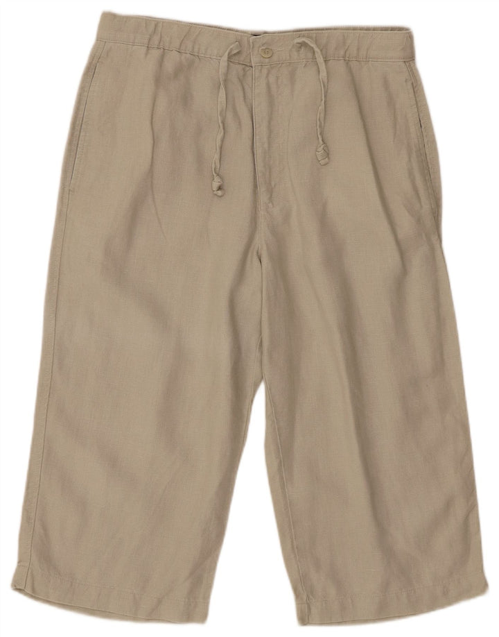 Marks & Spencer Bermudas Blue Harbor para hombre W32 Large Beige Linen