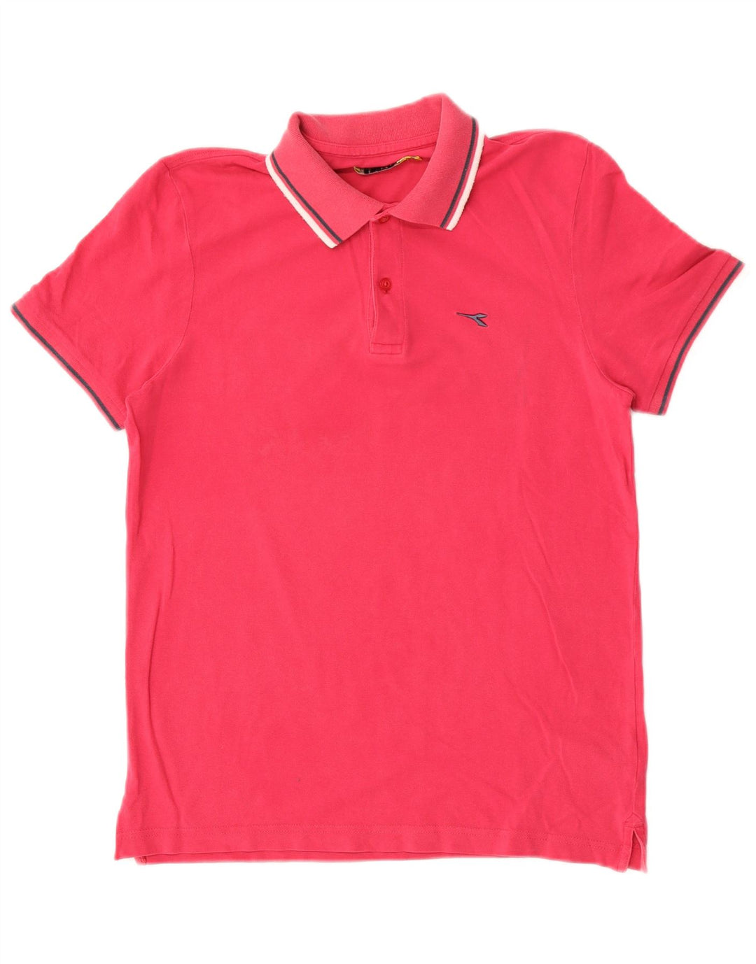 Polo Diadora Hombre Algodón Rosa Medio