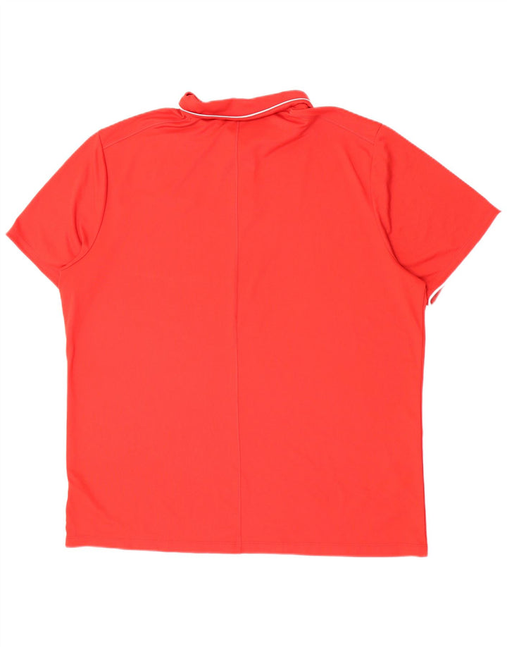 Polo Nike de corte regular para hombre, 2XL, poliéster rojo